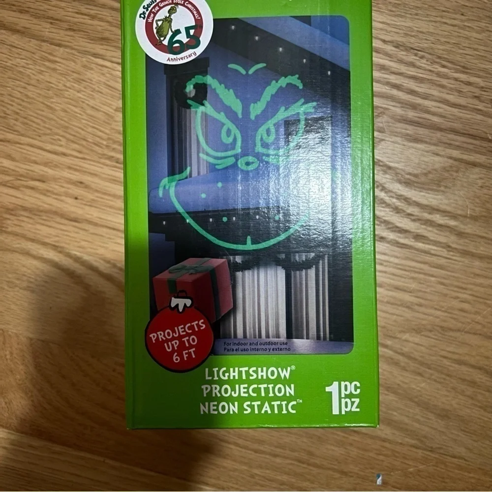Grinch Light Show Projection Neon Static Christmas Decoration NEW Projector